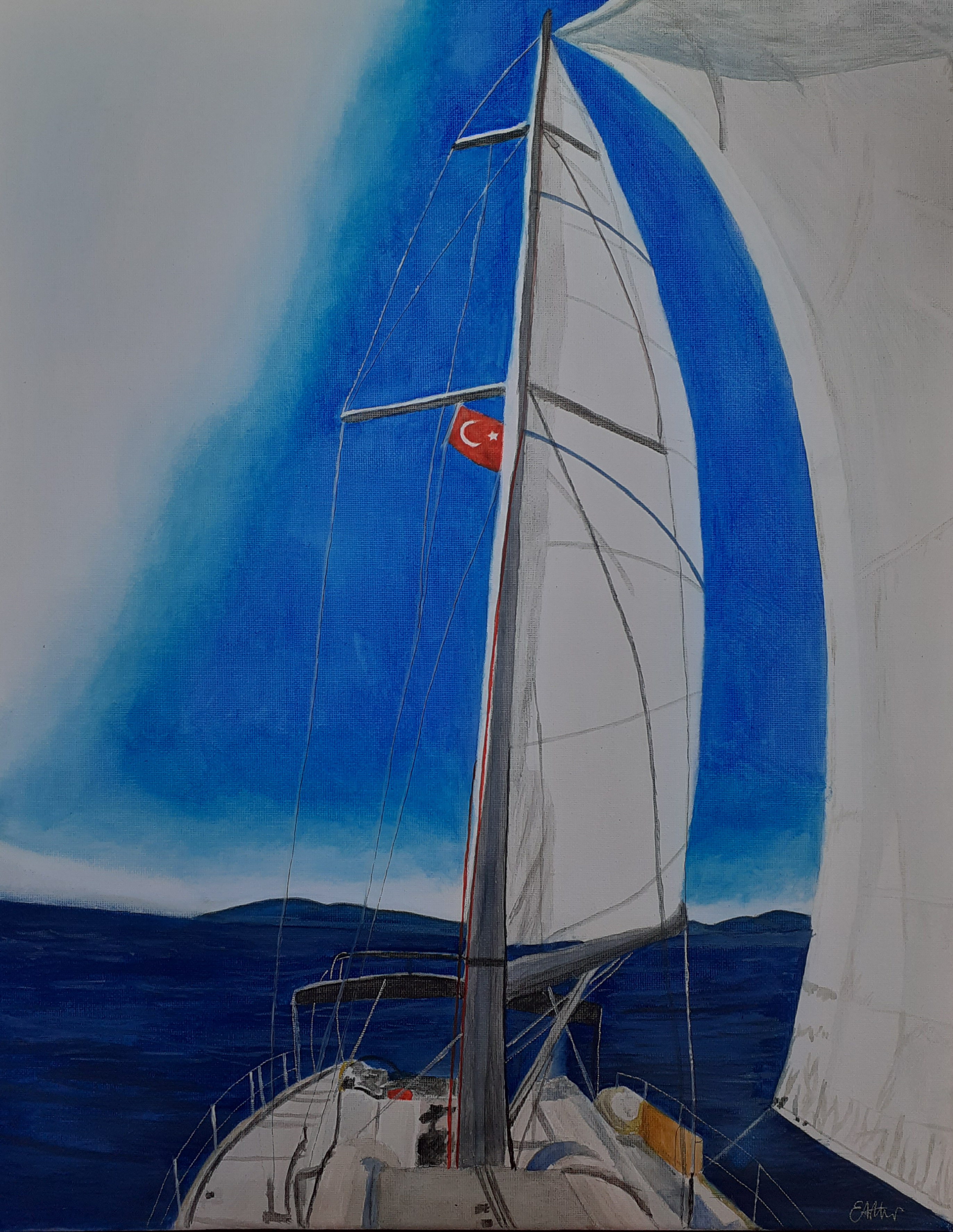 Boat Watercolour