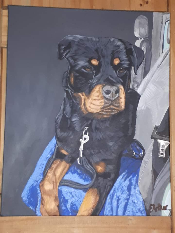 Custom dog portrait