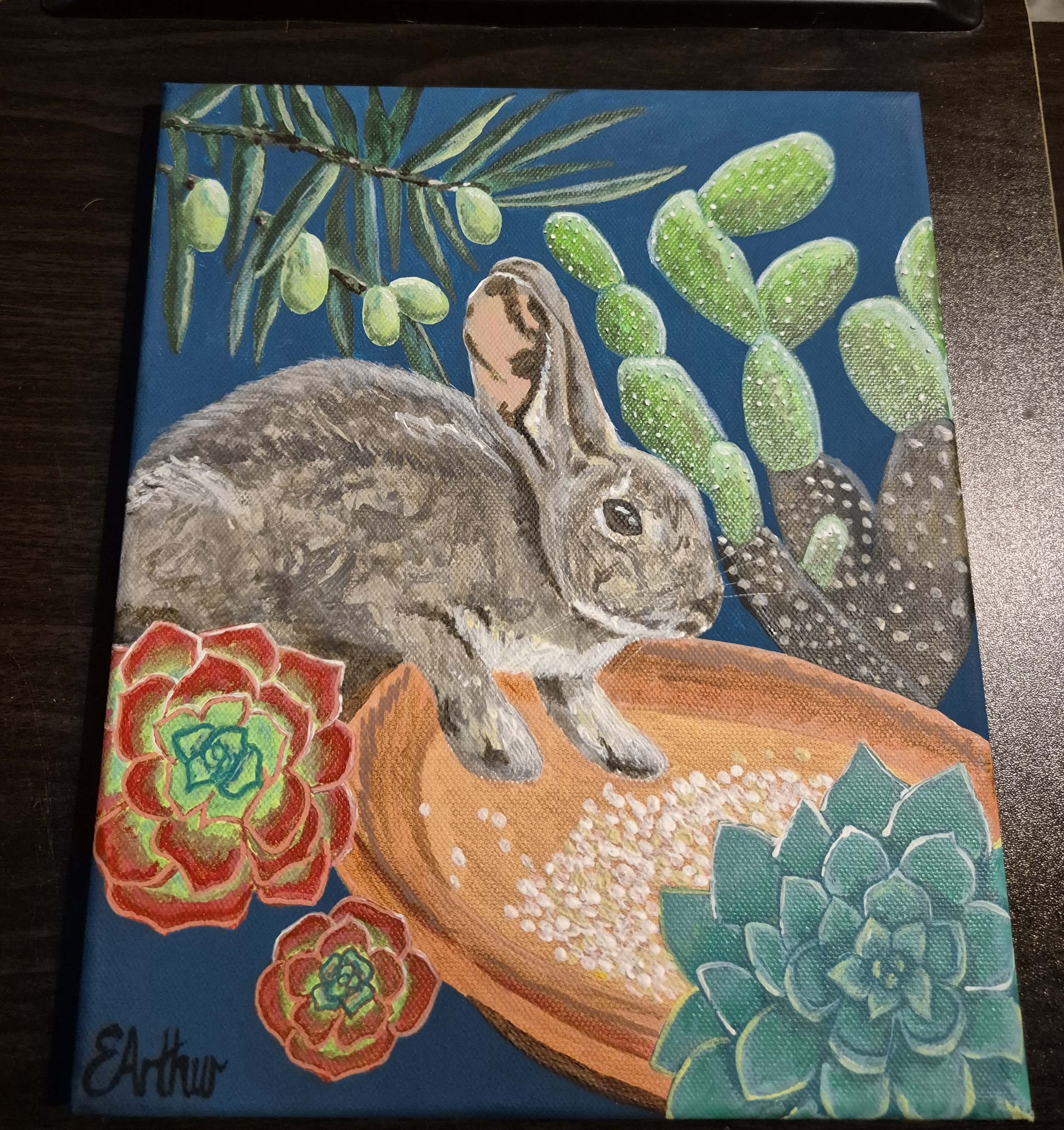 Custom rabbit portrait